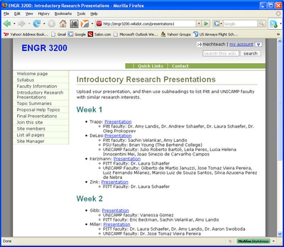 Sample View of the ENGR 3200 Wiki Page