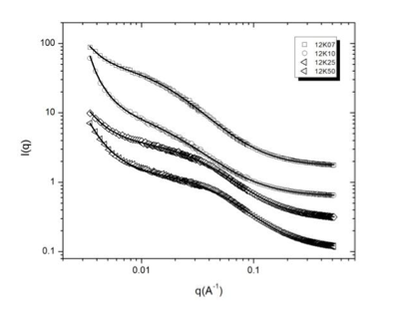 Figure 1. Scattering profiles for the 12K series.