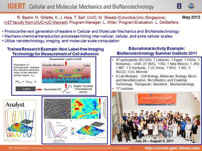University of Illinois at Urbana-Champaign IGERT-CMMB Research and Training