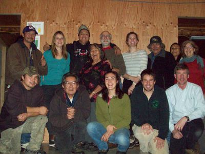 research team in Venetie, Alaska