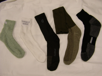 Socks analyzed for silver nanoparticles